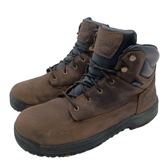 Danner Caliper 6" Brown Boots Mens Size 9 Work Leather EH ASTM F2892-18 Durable - Picture 1 of 9